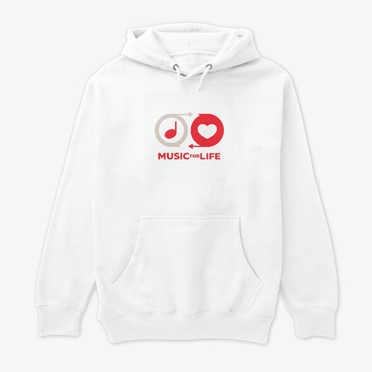 Music for Life  Classic Red Logo - Hoodie